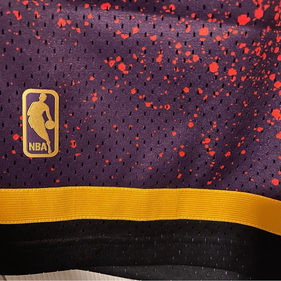 Mitchell & Ness Phoenix Suns Swingman Shorts NBA Orange Purple Black Mens M-XXL - Picture 4 of 16